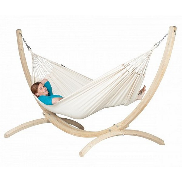 Гамак зі стійкою La Siesta MOH141CNS121 latte 