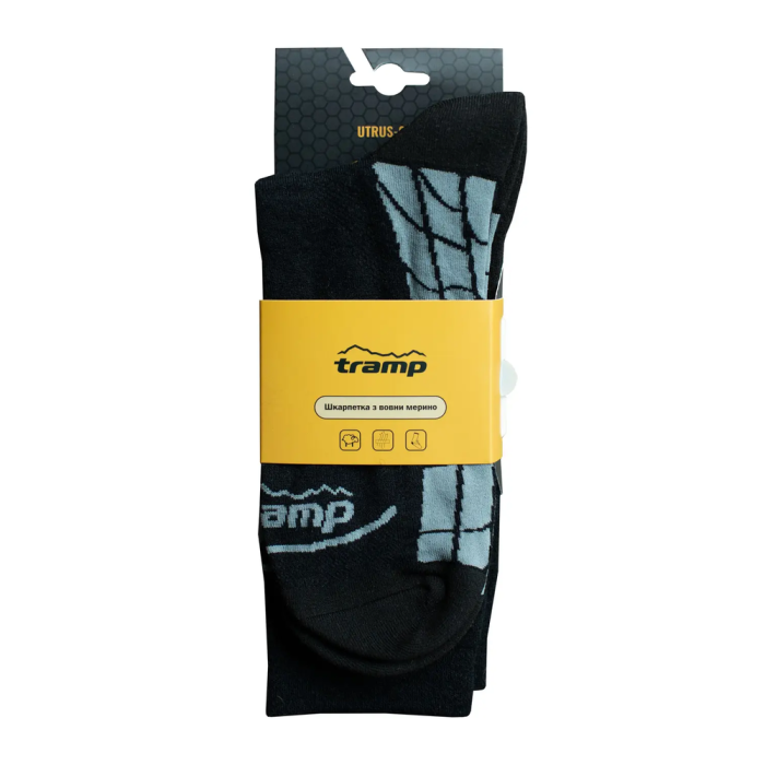 Шкарпетки з вовни мерино Tramp UTRUS-004-black, 41/43 