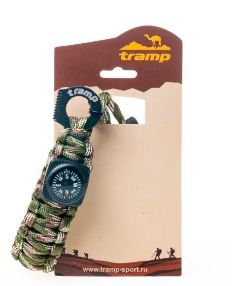 Браслет виживальника Tramp (кресало/кресало, 2м паракорда) камуфляж 