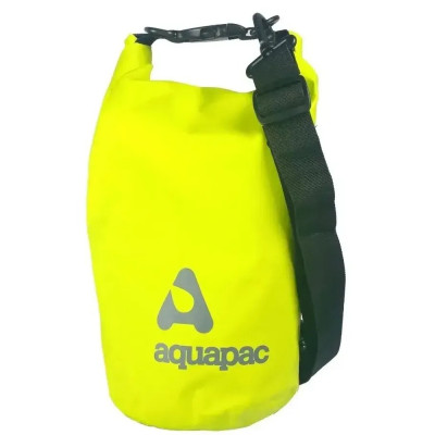 Гермомішок AQUAPAC з ремнем через плече Trailproof Drybag - 7L (acid green) w/strap зелений