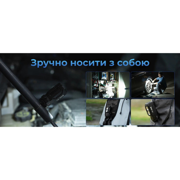 Ліхтар Wuben E7 5000К, чорний 