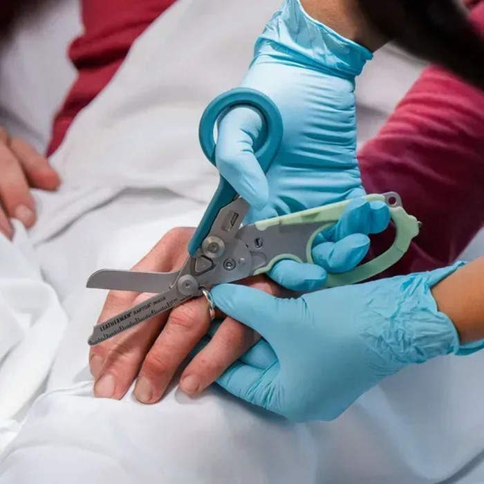 Ножиці Leatherman Raptor Rescue, бірюзові, utility чохол 