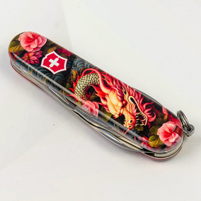 Складаний ніж Victorinox SPARTAN ZODIAC Китайський зелений дракон 1.3603.Z3300p 