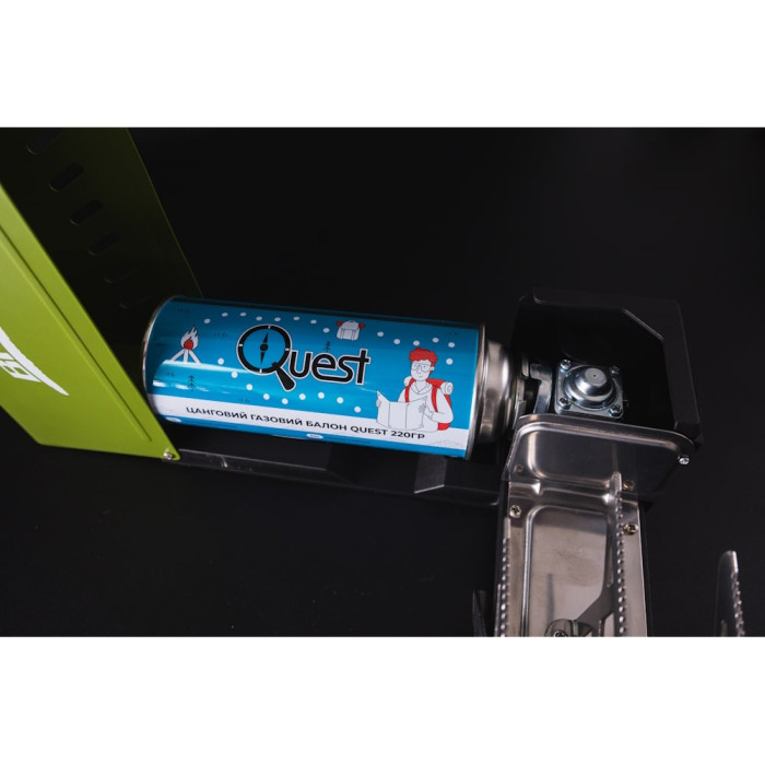 Газовий балон цанговий бутановий Quest, 220гр 