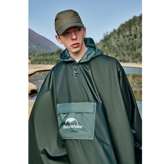 Плащ-дощовик Naturehike CNH23RG001, темно-зелений (пошкоджена упаковка) 
