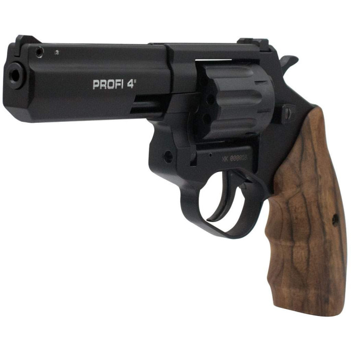 Револьвер Флобера ZBROIA PROFI-4" (чорний / дерево) 