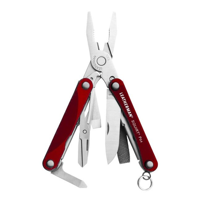 Мультитул Leatherman Squirt PS4, червоний 