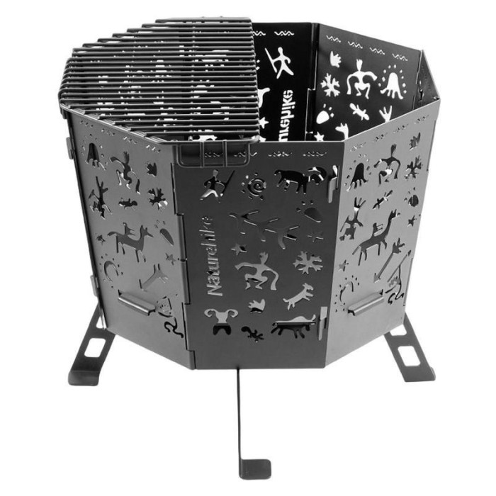 Гриль портативний розкладний Naturehike CNH22CJ036, сталь 