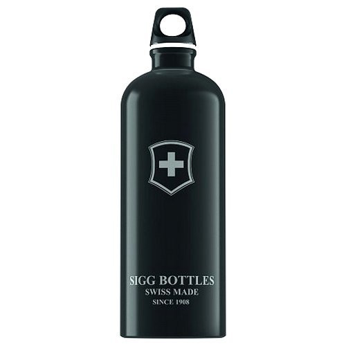 Пляшка для води SIGG Swiss Emblem Touch, 1 л (чорна) 