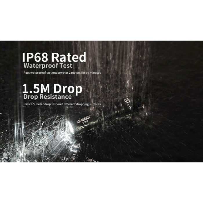 Лiхтар Manker E05 II CW, чорний 