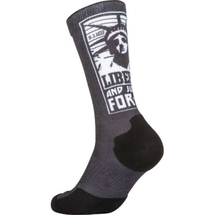 Шкарпетки 5.11 Tactical Sock&Awe Crew Liberty, чорні, S (10041AD) 
