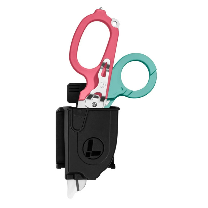 Ножиці Leatherman Raptor Rescue, бірюзово-рожеві, utility чохол 