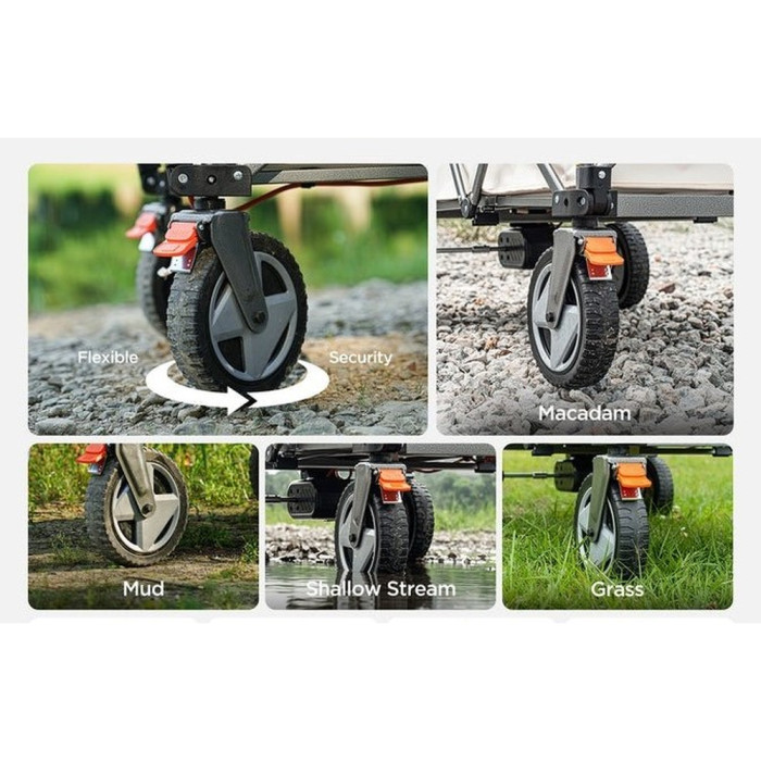 Акумуляторний візок Litheli з двигуном від павербанку (УМБ Litheli Power Bank 20000 mAh, 45 W в комплекті) 