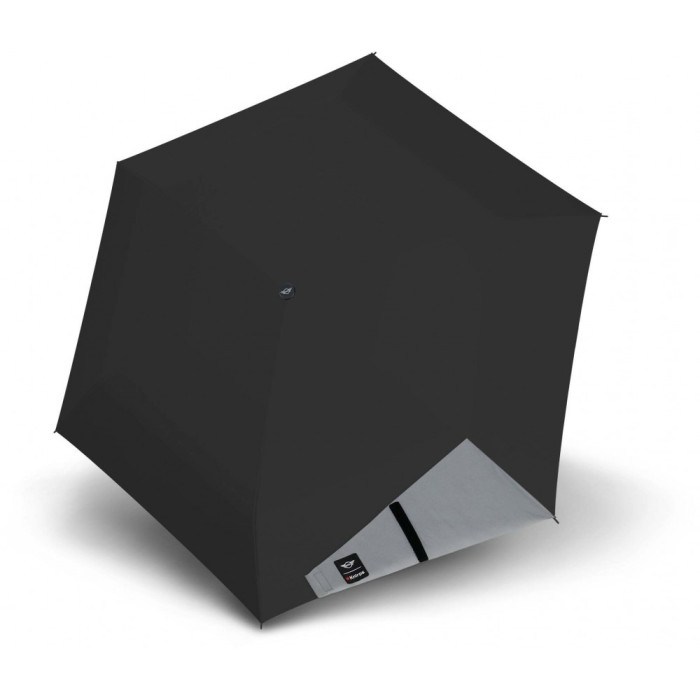 Парасоля Knirps Mini Duomatic Reflective Black Авто / Складана / 6 спиць / D92x24см