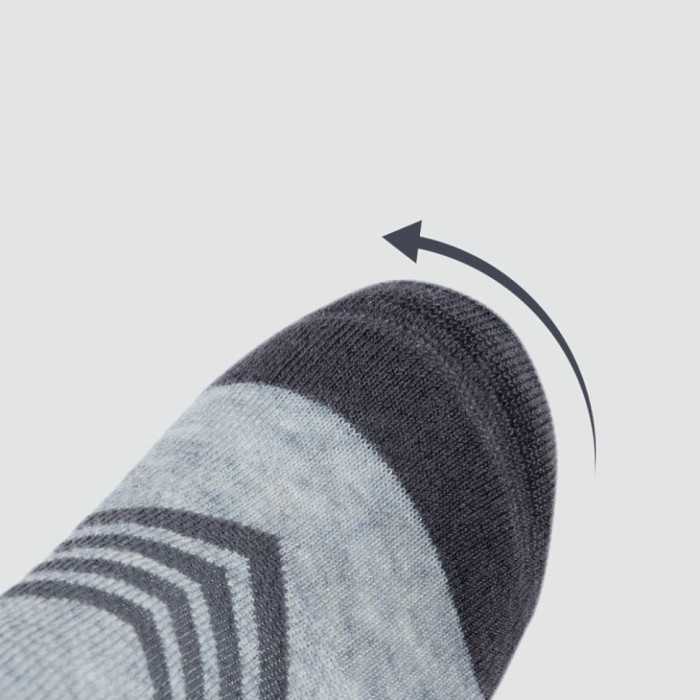 Шкарпетки низькі Naturehike CYY2341ZJ012, розмір L, чорно-сірі 