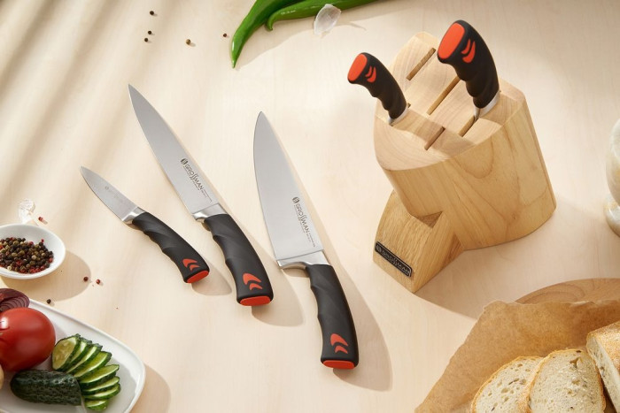 Набір кухонних ножів Grossman SL2754D-Waterloo 