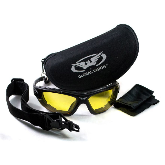 Окуляри Global Vision Shorty Photocromic (yellow) фотохромні Жовті 