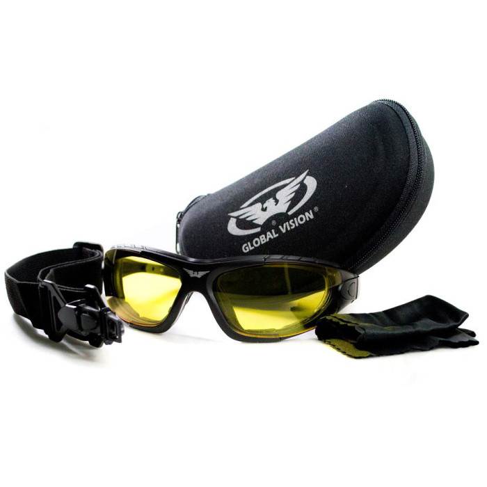 Окуляри Global Vision Shorty Photocromic (yellow) фотохромні Жовті 