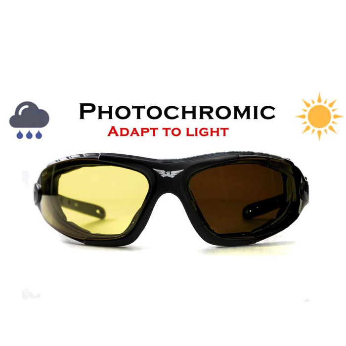 Окуляри Global Vision Shorty Photocromic (yellow) фотохромні Жовті 