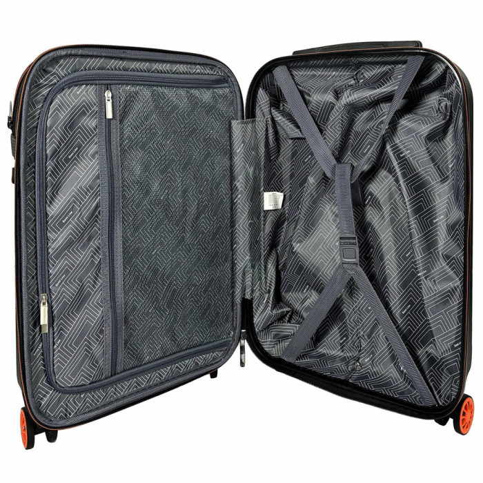 Валіза Semi Line 20" (S) Black/Orange Line (T5734-1)