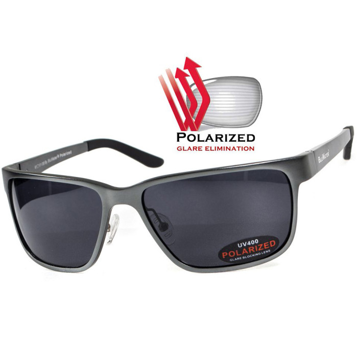Окуляри BluWater Alumination - 2 Gun Metal Polarized (gray) чорні 