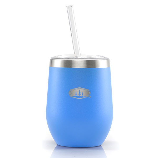 Термогорнятко з трубочкою GSI Outdoors Glacier Stainless Vacuum 12 fl.oz.Tumbler (блакитне) 