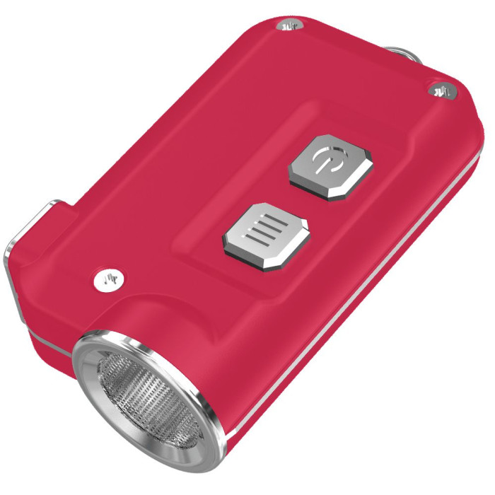 Ліхтар-брелок Nitecore Tini, червоний, 380 люмен 