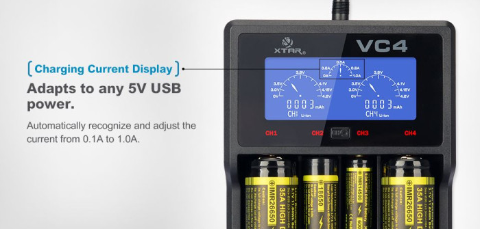 Зарядний пристрій Xtar VC4 для Li-Ion /Ni-MH /Ni-Cd 