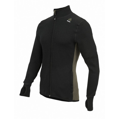 Джемпер чоловічий Aclima HotWool 400G Jacket Man Black/OliveNight, S