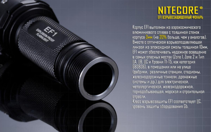 Ліхтар вибухозахищений Nitecore EF1 