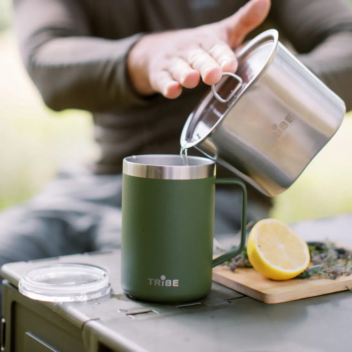 Термочашка Tribe Classic Mug 500 мл T-FA-0033, olive 