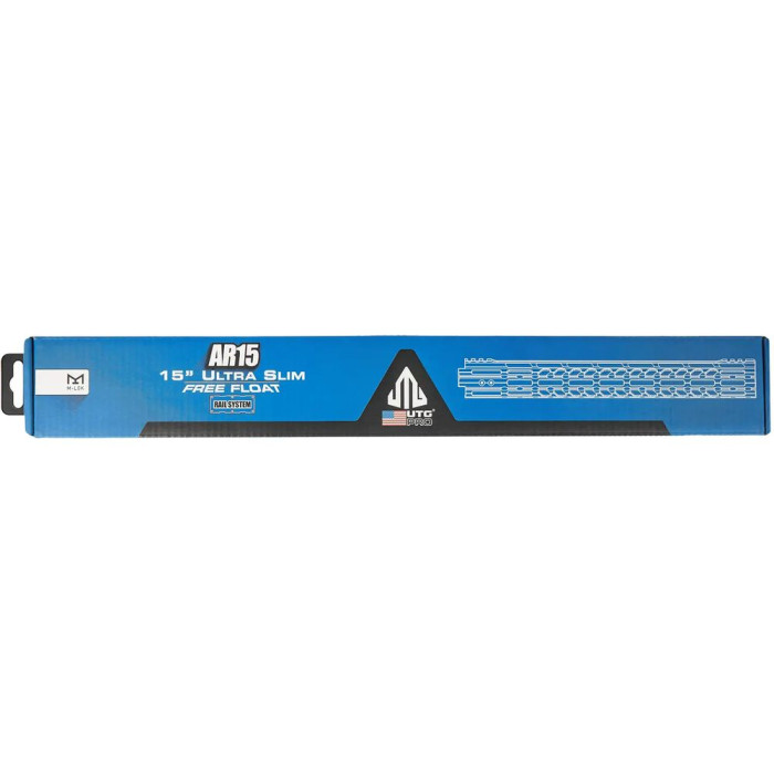 Цівка Leapers AR15, Ultra Slim, 15", M-LOK Black/Blue 