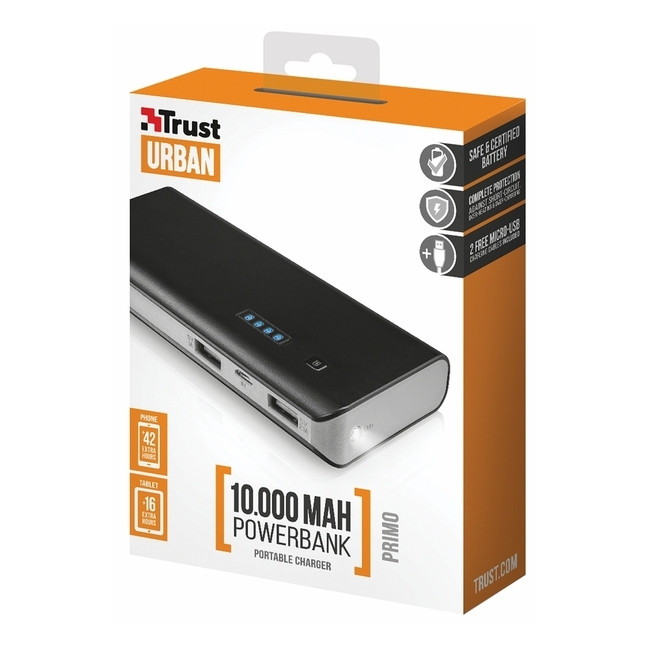 Портативна батарея Trust Primo 21149 10000 mAh 