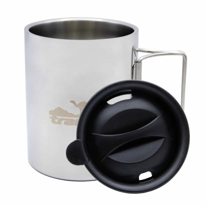 Термокружка Tramp зі складаними ручками та поїлкою 500мл UTRC-142 метал 