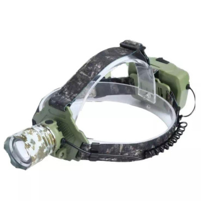 Ліхтар налобний Police W328M-3-TG, Power Bank, 3x18650, ЗП Type-C