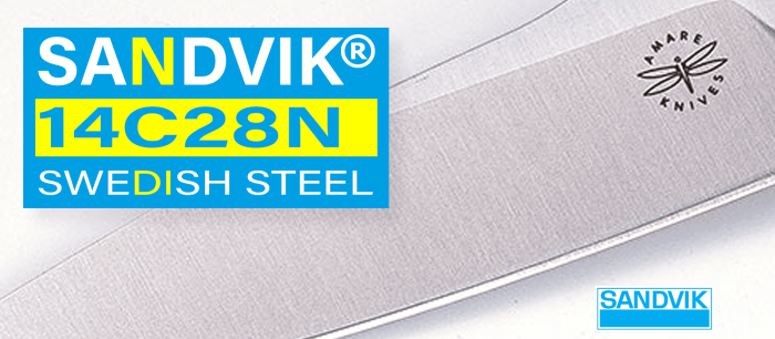 Ніж Amare Knives Pocket Peak Folder, Золотий 