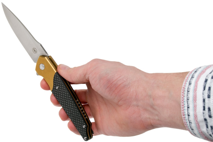 Ніж Amare Knives Pocket Peak Folder, Золотий 