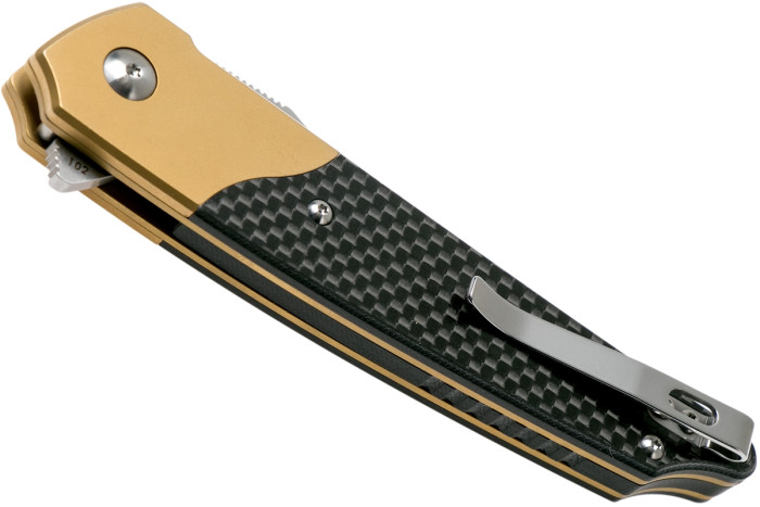 Ніж Amare Knives Pocket Peak Folder, Золотий 