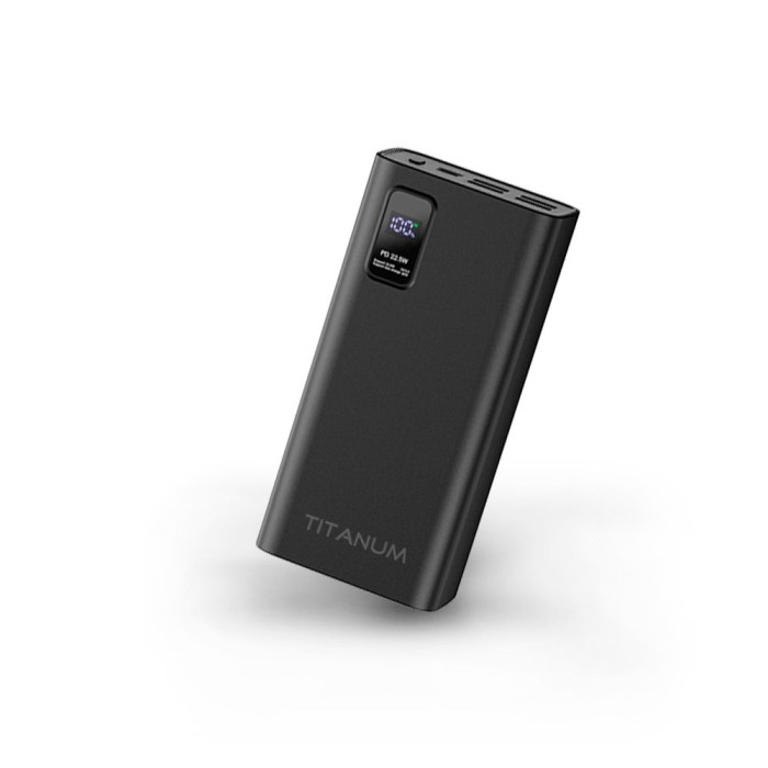 Повербанк TITANUM 728S 30000mAh 22.5W Black 