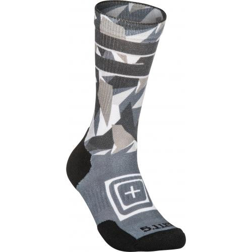 Шкарпетки 5.11 Tactical Sock&Awe Crew Dazzle, сірі, M (10041AC) 
