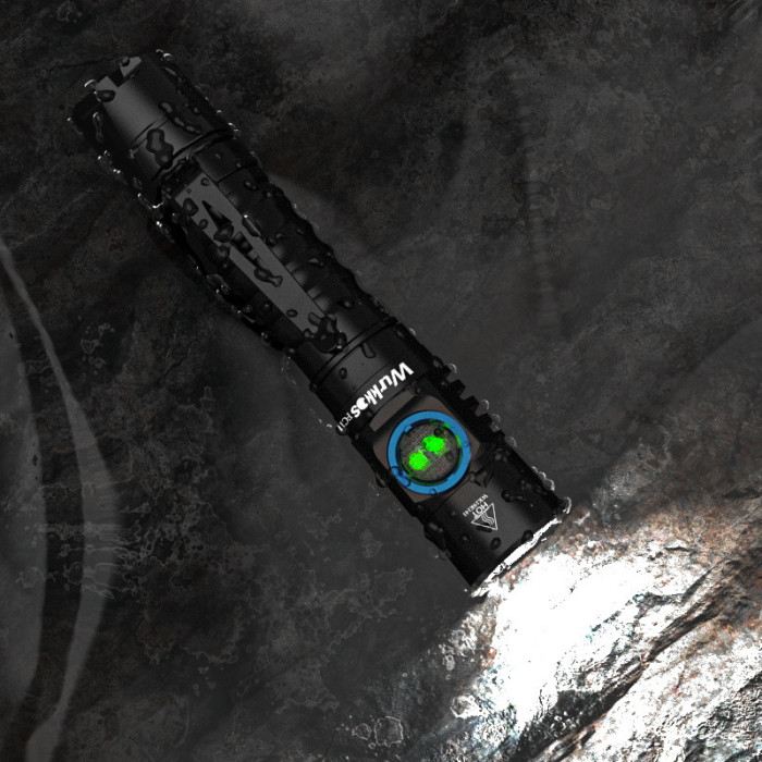 Ліхтар Wurkkos FC11 USB-C Rechargeable 18650 LED LH351D 90 CRI, чорний (відновлений/ ремонт зʼєднання плати) 