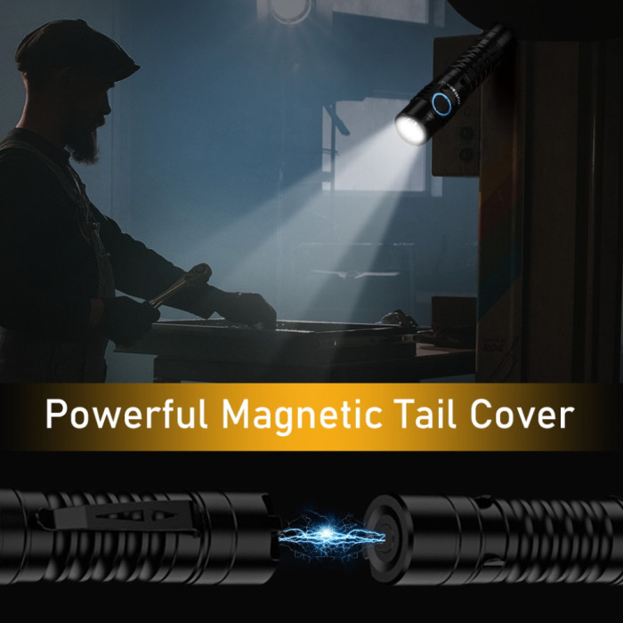 Ліхтар Wurkkos FC11 USB-C Rechargeable 18650 LED LH351D 90 CRI, чорний (відновлений/ ремонт зʼєднання плати) 