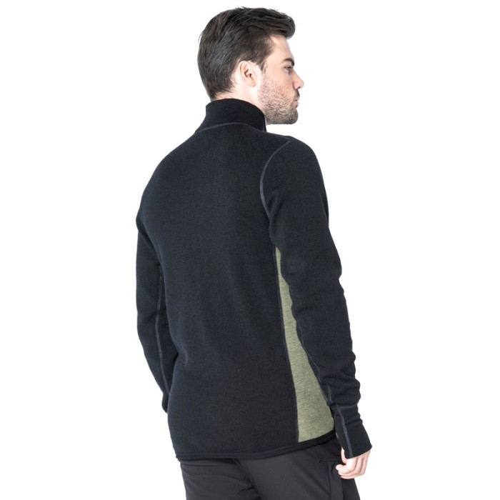 Джемпер чоловічий Aclima HotWool 400G Jacket Man Black/OliveNight, L 