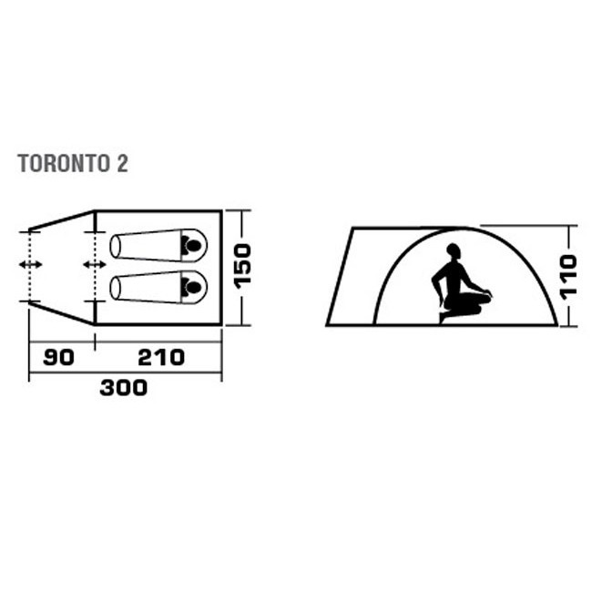 Намет Trek Planet 70130/8 Toronto 2 