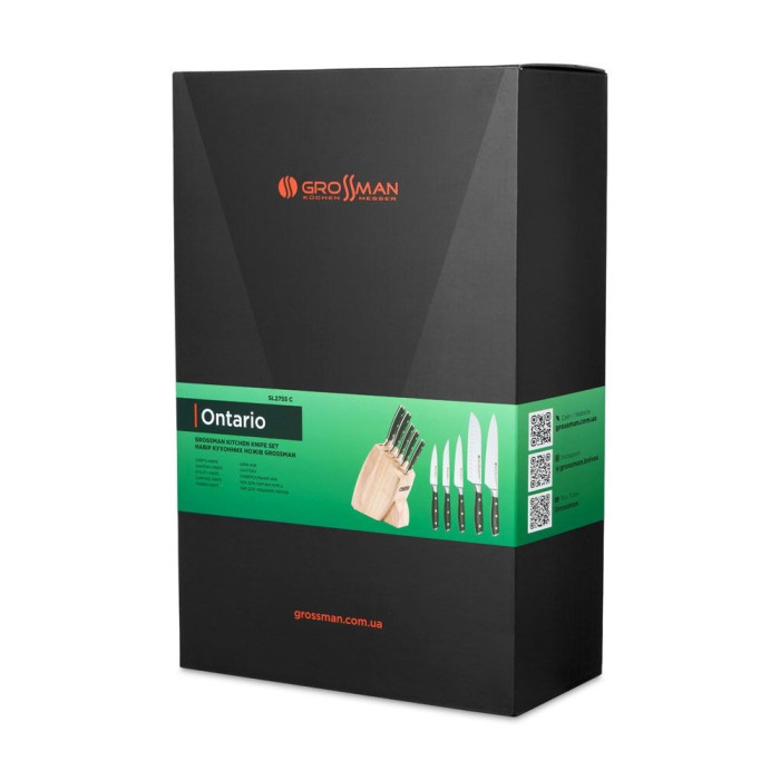 Набір кухонних ножів Grossman SL2755C-Ontario 