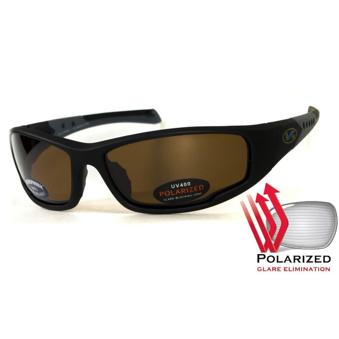 Окуляри BluWater Daytona-3 Polarized (brown) коричневі 