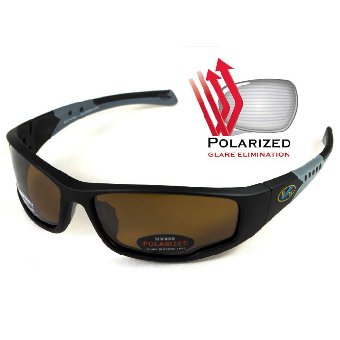 Окуляри BluWater Daytona-3 Polarized (brown) коричневі 