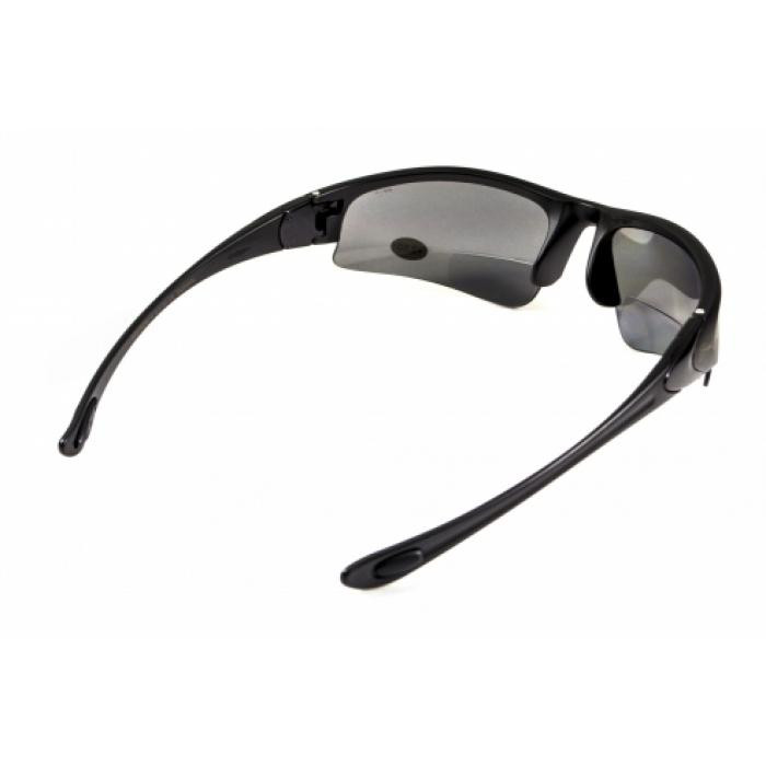 Окуляри BluWater Winkelman-1 polarized (+2.0 bifocal) (gray) чорна біфокальна лінза з діоптріями 