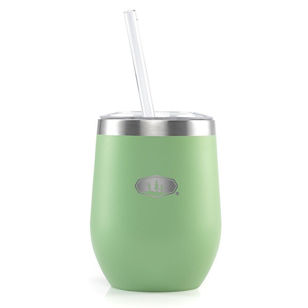 Термогорнятко з трубочкою GSI Outdoors Glacier Stainless Vacuum 12 fl.oz.Tumbler (зелене) 