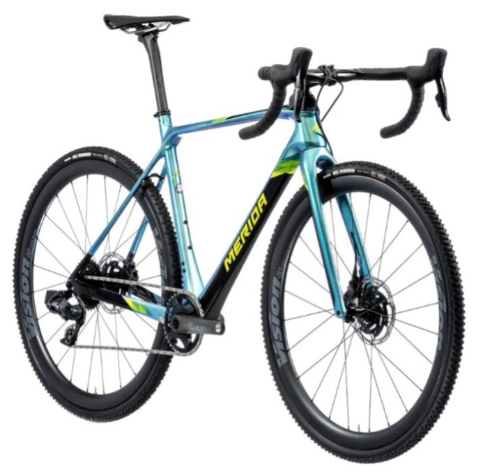 Велосипед місія Merida 2020 cx force edi l gly spark blue /bk (лайм) 